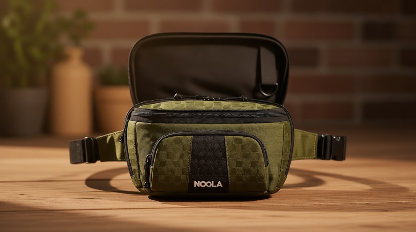 NOOLA Tactical Fanny Pack, Waist Pack for Men Women, Large Crossbody Bag for EDC Gear, Hiking Fanny Belt Bag for Hunting, Outdoor, Cycling, Green