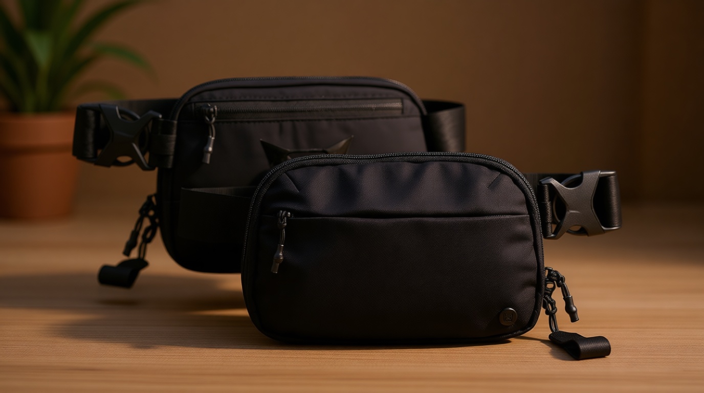 Vertx Everyday Tactical Fanny Pack 2.1-100% Nylon Fanny Pack for Men and Women with CCW-Ready Design and Rapid Access Tab - Black - 2L