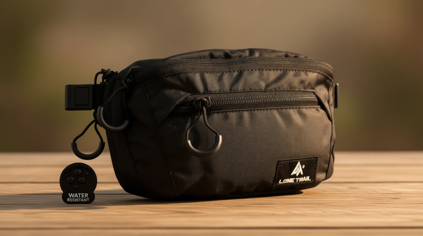 Lone Trail Subcompact Concealed Carry Fanny Pack for Men | Adjustable ccw fanny pack for Men Hiking and Travel, Quick Access to Back Pockets- Tactical Waist Packs w/Fully Adjustable Main & Extra Strap