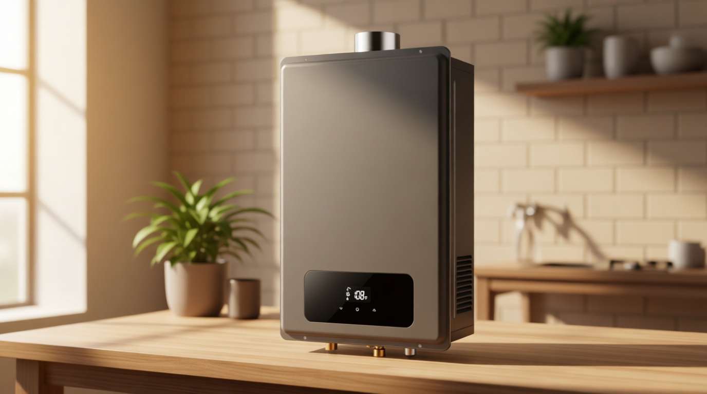 Ranein Natural Gas Tankless Water Heater, Indoor Max 8.5 GPM, 190,000 BTU Instant Hot Water Heater