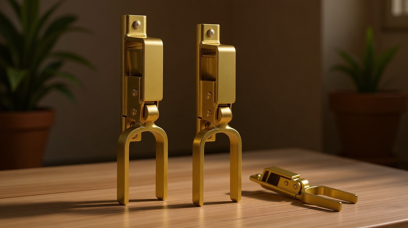 Instant Locking Gate Latch - Heavy Duty & Rust-Resistant Steel &One-Hand Automatic Spring Lock Farm Gate Latch with for Outdoor Fence or Metal Gates of Farm Ranch Backyard (2 PCS)