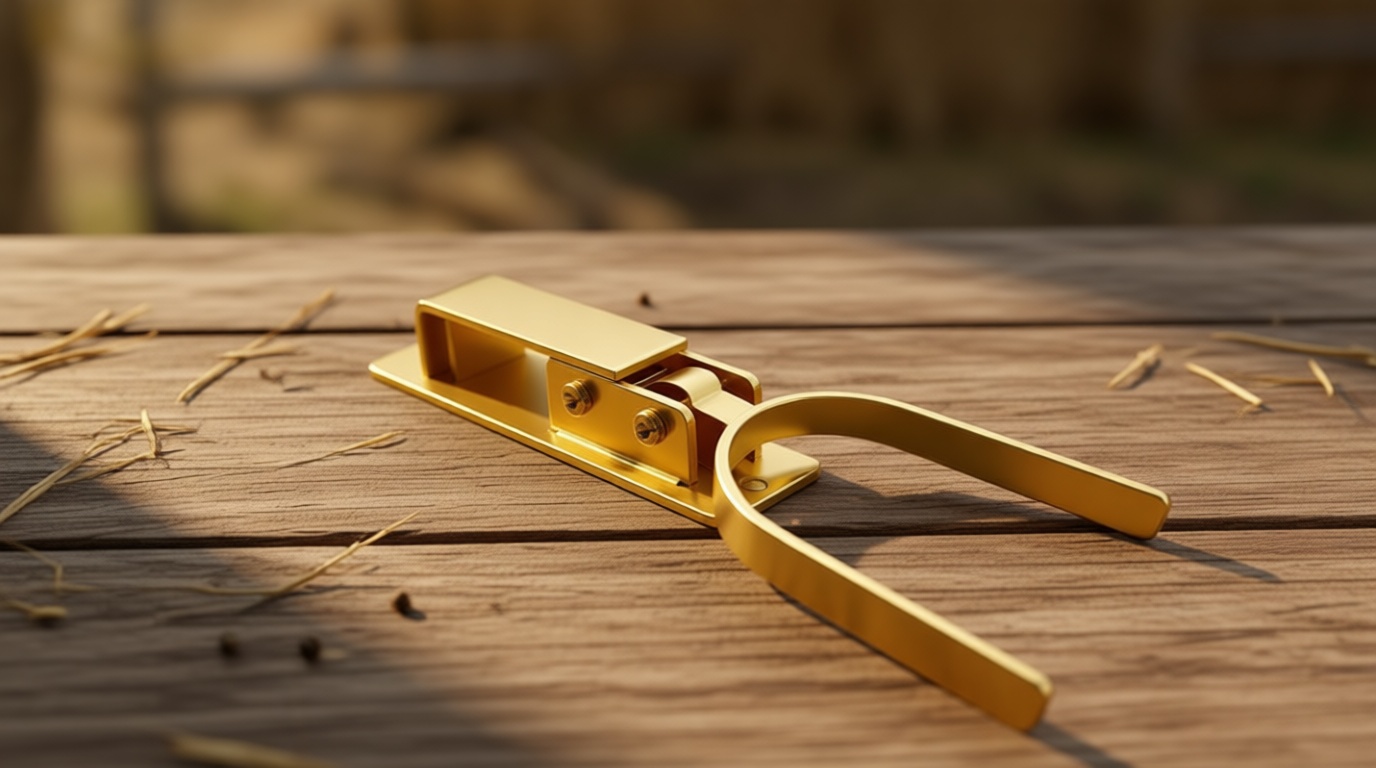 Heavy Duty Gate Latch for Farm & Ranch Gates, One Hand Automatic Spring Lock, Instant Self Locking Gate Latch for Metal Pipe, Wood & Backyard Fence Gates, Rust Resistant Easy Install