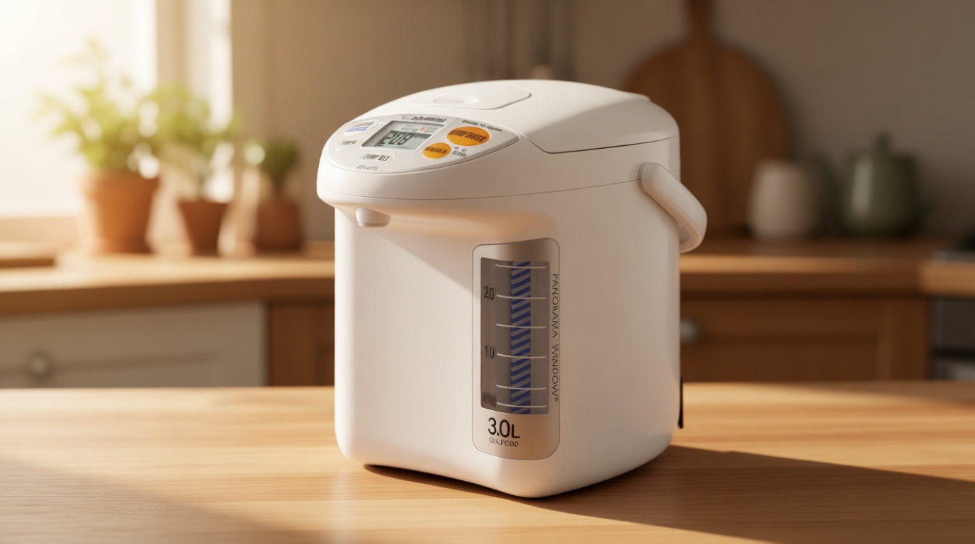 Zojirushi CD-LFC30 Panorama Window Micom Water Boiler and Warmer, 101 oz/3.0 L, White