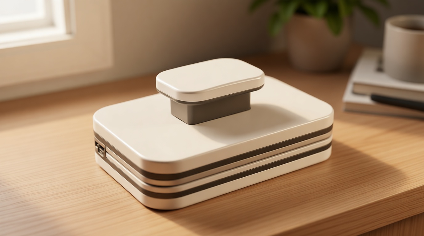 Magnetic Car Windshield Cleaner Tool with Anti-Falling Rope, Double-Sided Window Cleaning Tool for Glass Thickness 3-10mm, Magnet Auto Windshield Cleaner, Universal for Vehicles