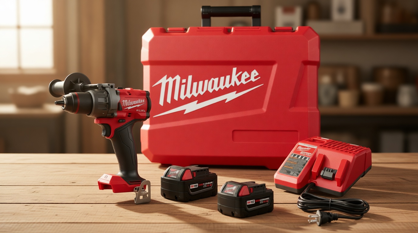 Milwaukee M18 Fuel 1/2 in Cordless Drill/Driver Kit 18V Brushless with Auto Stop