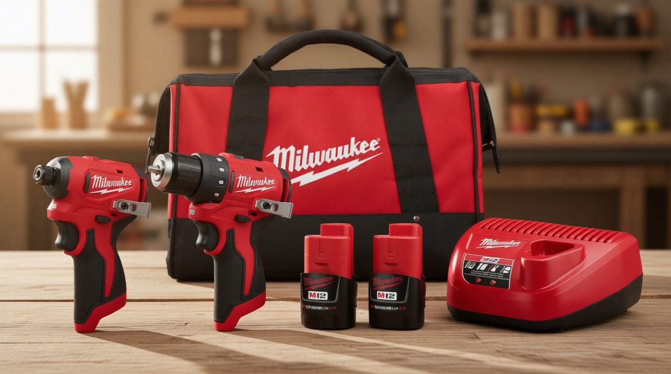 Milwaukee Electric - M12 SUBCOMPACT BRUSHLESS 2-Tool Combo KIT