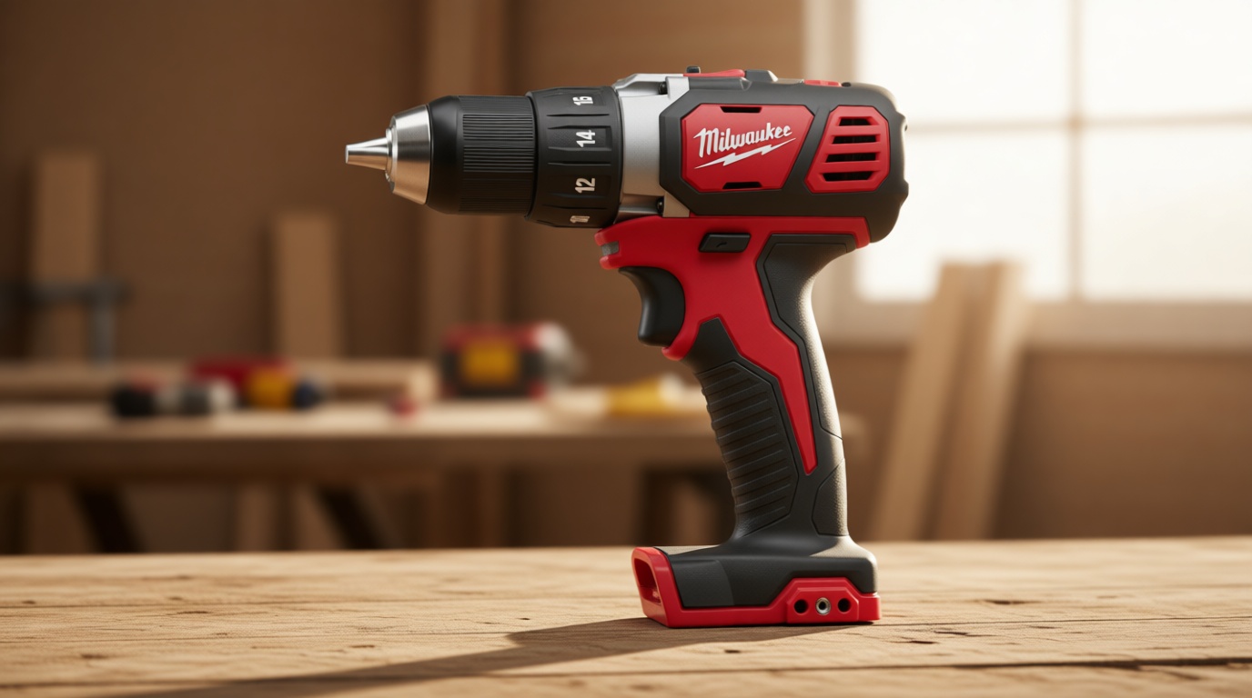 Milwaukee M18 Li-Ion Cordless Compact Electric Drill Driver — Tool Only, 1/2in. Keyless Chuck, 500 In./Lbs. Torque, 1800 RPM