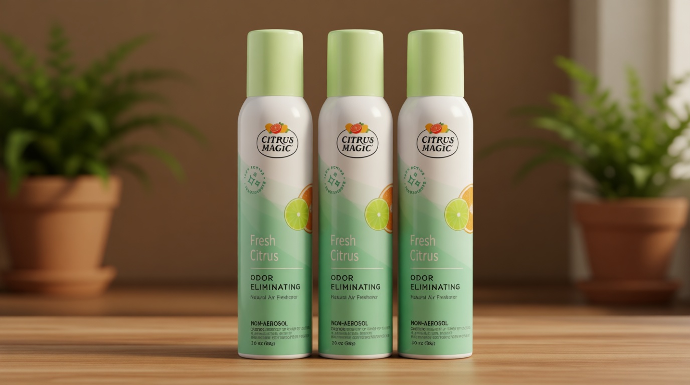 Citrus Magic Freshener Odor Eliminating Air Freshener Spray, 3 Ounce (Pack of 3), Fresh Citrus, 3 Count