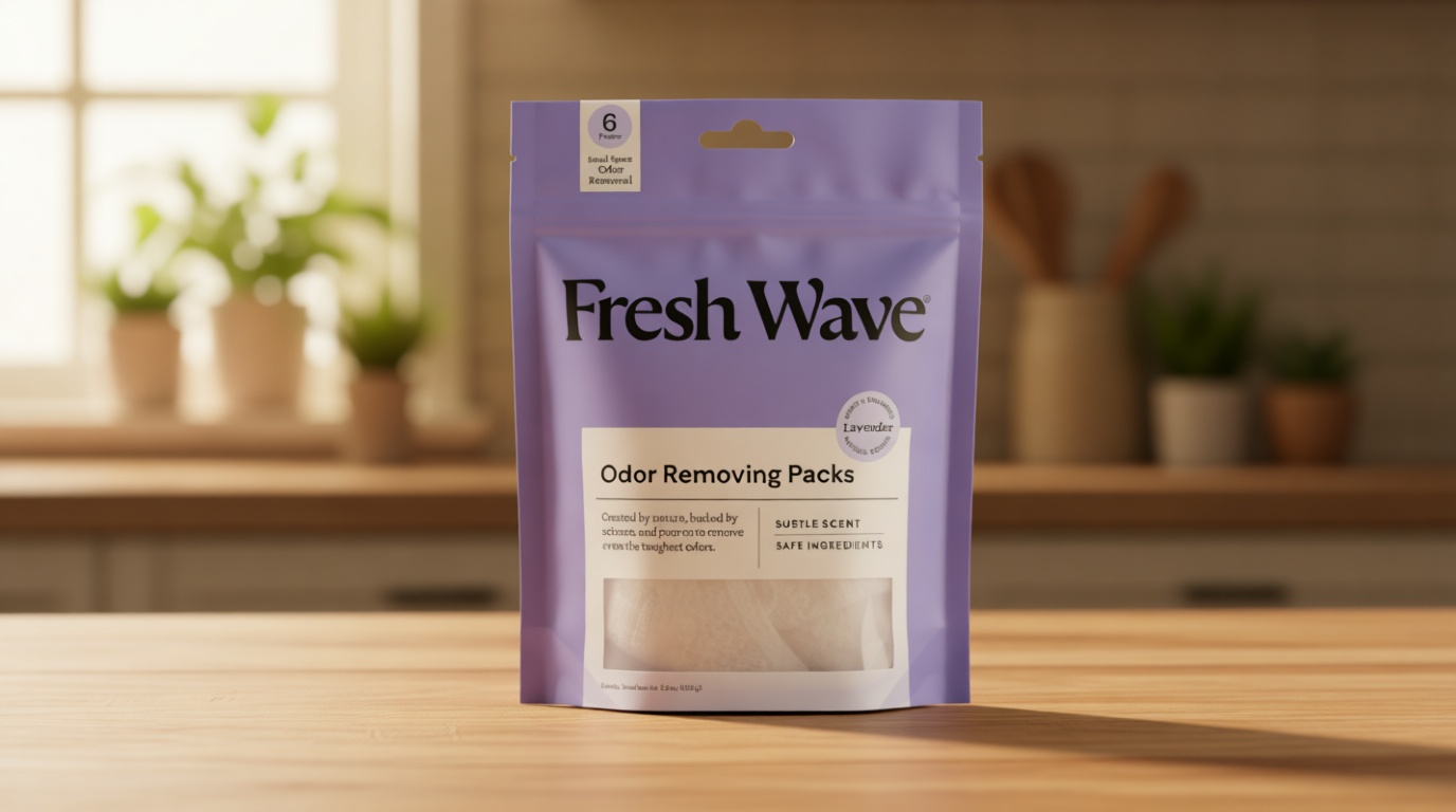 Fresh Wave Lavender Odor Eliminating & Deodorizing Packs | Bag of 6 | Safer Odor Relief for Small Spaces | Natural Plant-Based Odor Eliminator | Odor Absorbers for Home