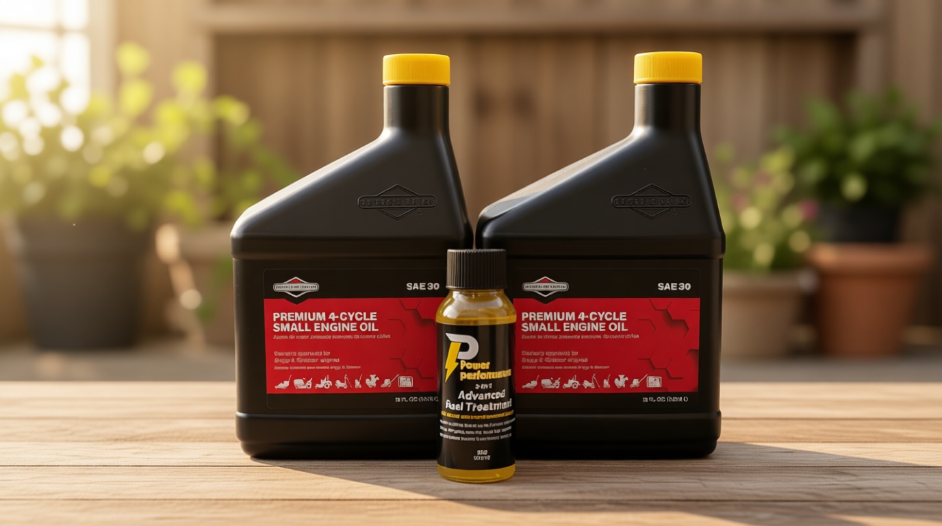 Briggs and Stratton (Pack of 2) 100005 SAE 30 Engine Oil 18oz Bottle and Fuel Treatment