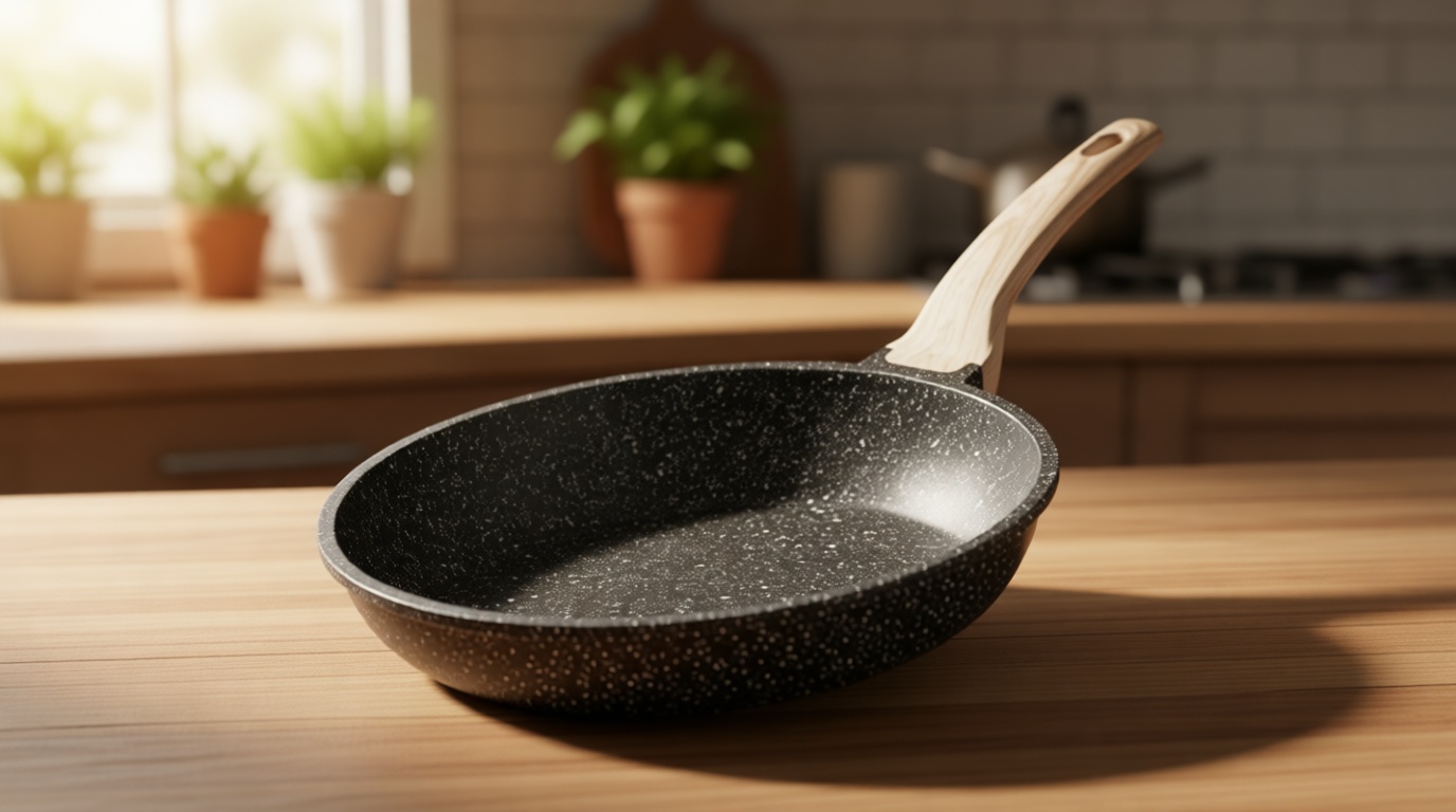 CAROTE Nonstick Frying Pan Skillet,Non Stick Granite Fry Pan Egg Pan Omelet Pans, Stone Cookware Chef's Pan, PFOA Free,Induction Compatible(Classic Granite, 8-Inch)