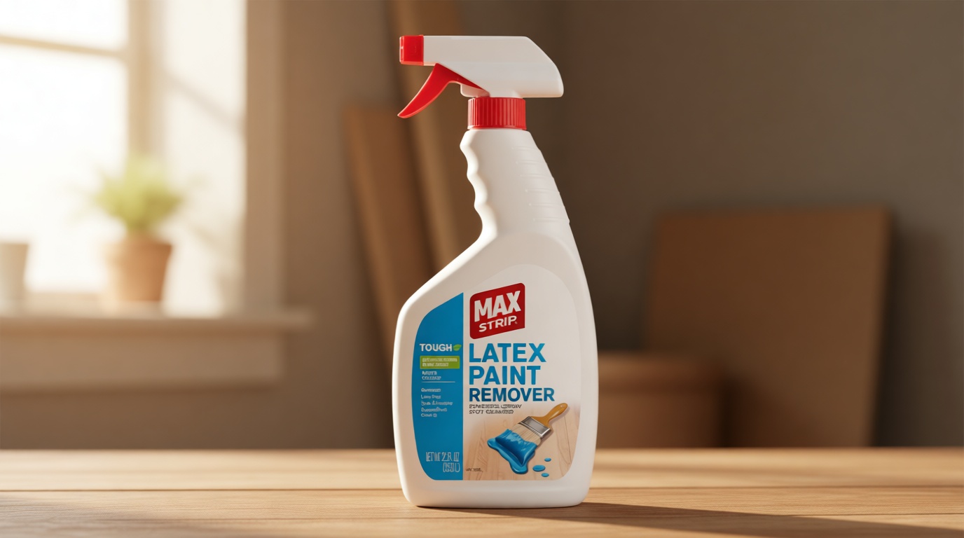 Max Strip Latex Paint Remover 22oz | Fast-Acting Water-Based Formula | Safely Removes Latex, Acrylic | For Wood, Metal, Concrete & Multiple Surfaces | Ideal for Drips, Spills & Overspray
