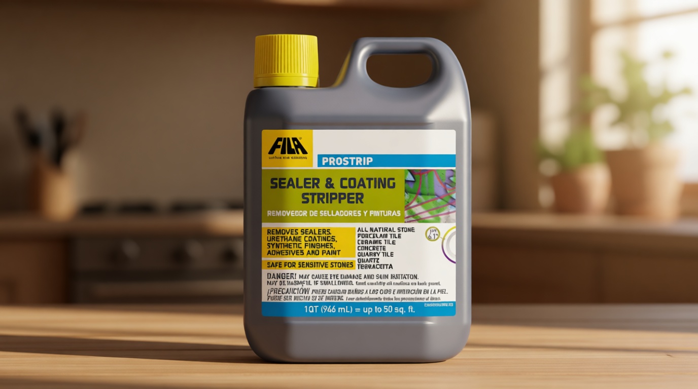 FILA Surface Care Solutions, PROSTRIP, Paint Stripper and Graffiti Remover, Paint Remover for Concrete, Natural Stone, Porcelain and Ceramic Tile, Ideal as Spray Paint and Vandalism Remover, 1QT