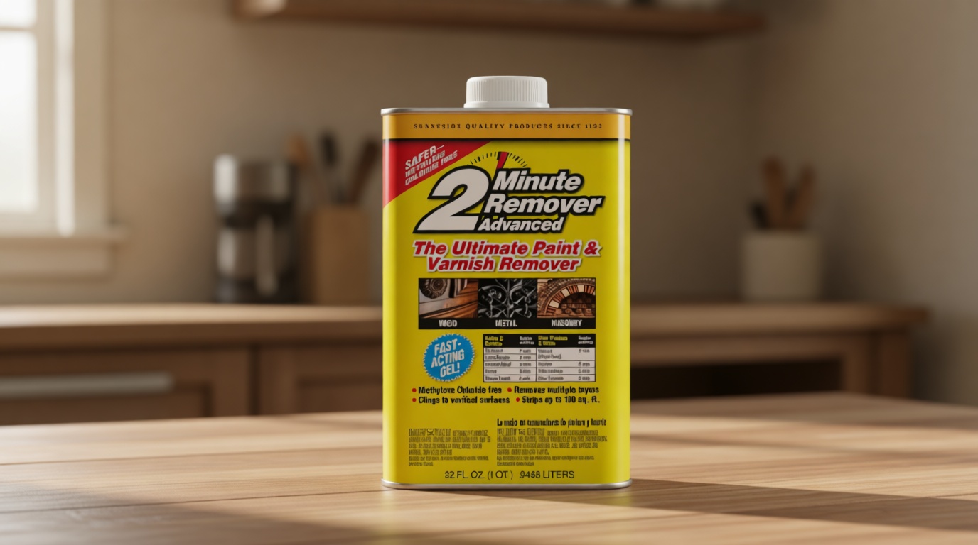 Sunnyside 63432 2-Minute Remover Advanced Paint & Varnish Remover Gel, Quart