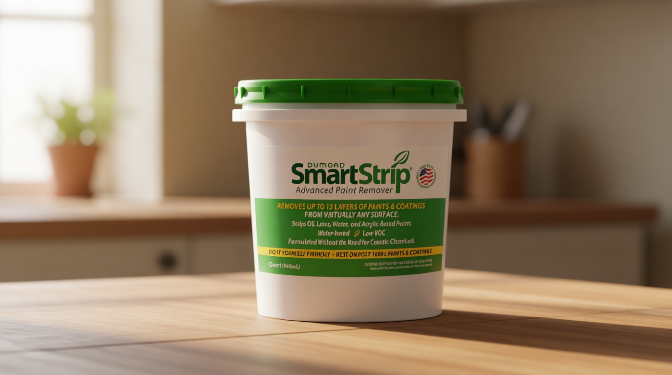 Smart Strip Advanced Paint Remover, For Removal of Acrylic, Latex, Oil & Water-Based Coatings, Non-Caustic Formula, Indoor/Outdoor, Contractor & DIY Friendly, 1 Quart