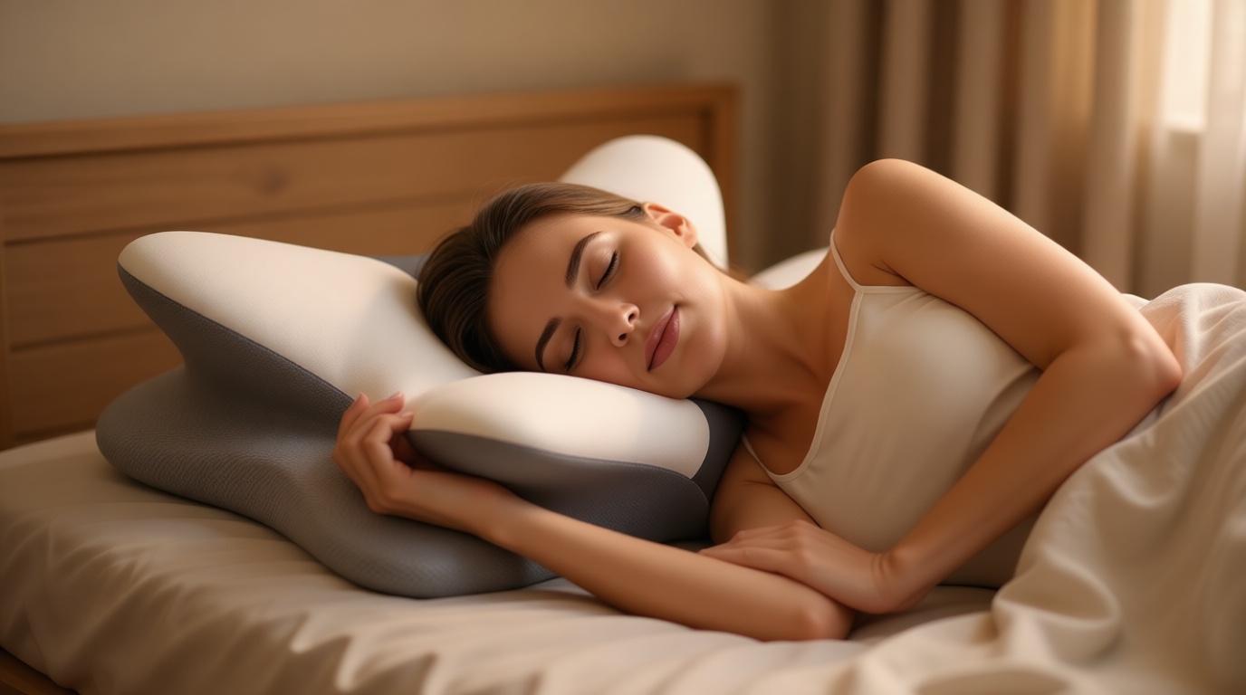 Cervical Pillow for Neck Pain Relief - Ergonomic Neck Pillow for Sleeping, Contour Memory Foam Pillows Side Sleeper Pillow for Neck Support, Bed Pillow for Back Stomach Sleepers OEKO-TEX STANDARD 100