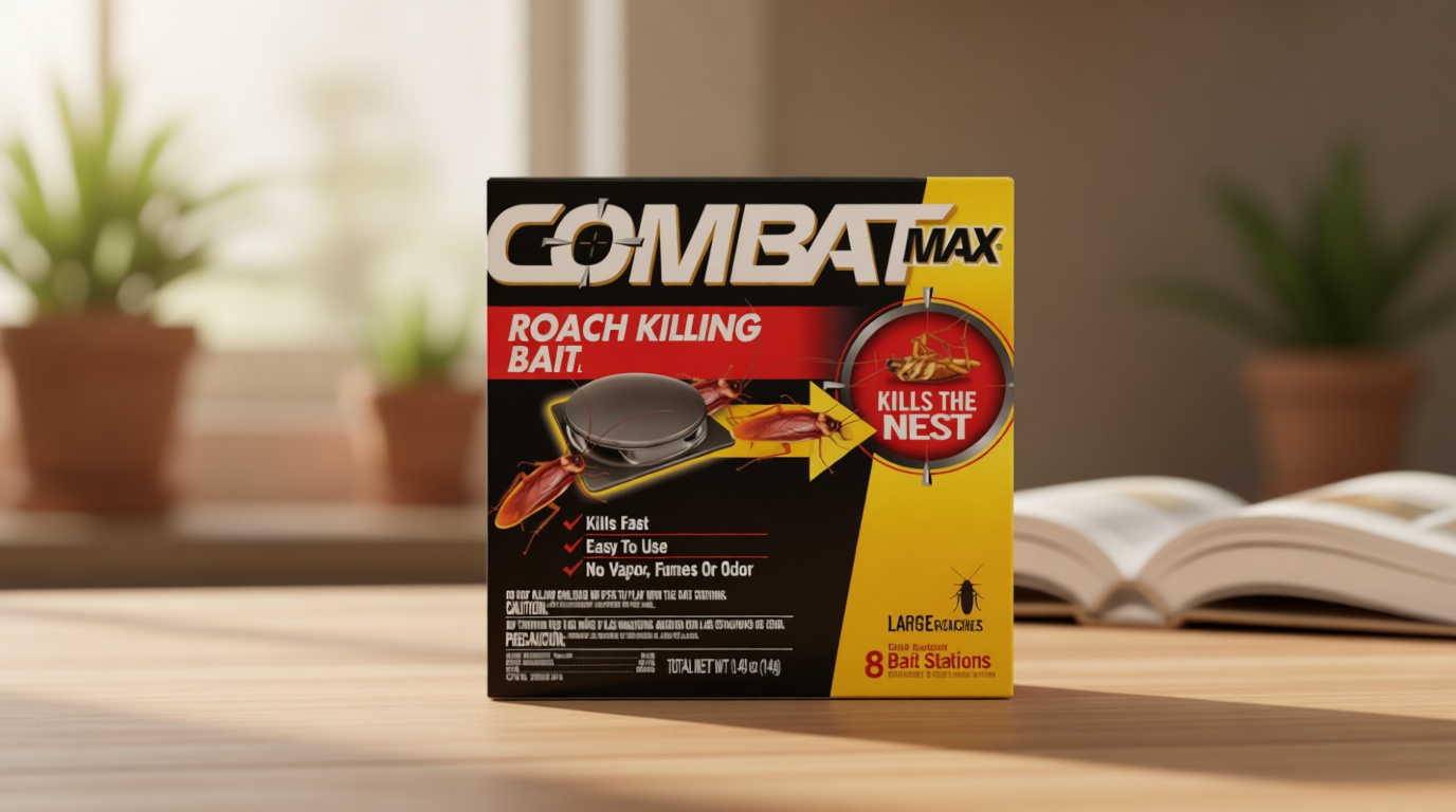 Combat Max Large Roach Killing Bait, 8 count (Pack of 1)