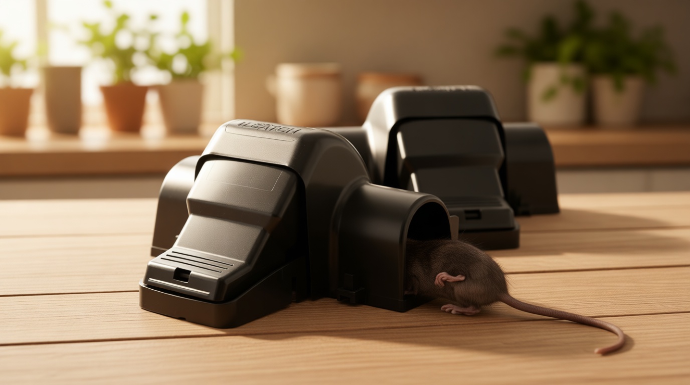 Rat Traps Indoor and Outdoor - Dual-Entry Large Rat Trap Outdoor and Indoor for Home, Garden and Restaurant with 99.9% Trap Rate | Easy to Use Rodent Traps with Safe Hands Free Design - UCatch