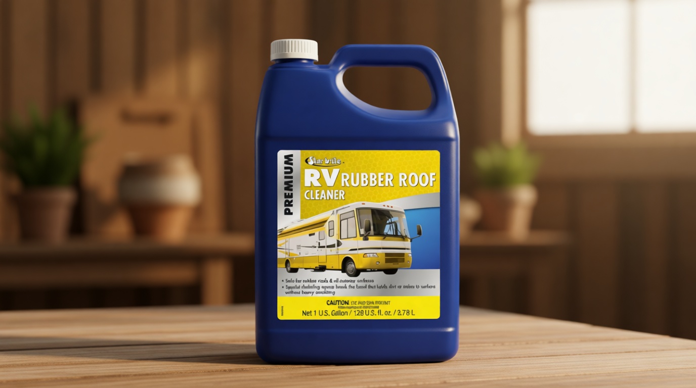 STAR BRITE Premium RV Rubber Roof Cleaner - Effortless Cleaning for Camper Roofs, Fiberglass & Painted Surfaces