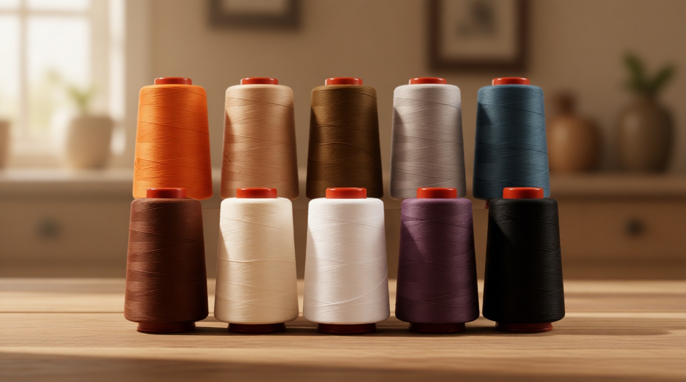 Sewing Thread Set, All Purpose Sewing Thread 40wt, 10 Spools Assorted Colors Each 800 Yards of Polyester Threads for Sewing Machine, Hand Stitching, Quilting, Serger (Dark Color Series)