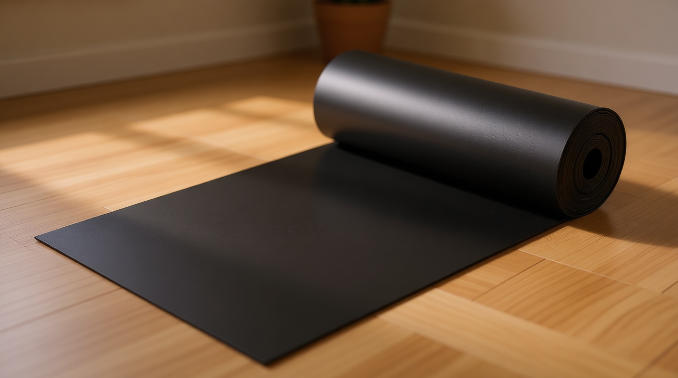 Pushglossy 52.49 ft x 16.14 Inches Black Under Deck Drainage System Trough, HDPE Waterproofing Membrane, 0.03'' Thick, Rain Drainage System for Under Deck Ceiling, Fit Joist Spacing Under 16 Inches