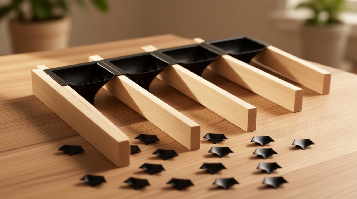 20PCS Black Downspouts for Under Deck Drainage System, PE Deck Downspouts Use for 12"&16" Joist Spacing