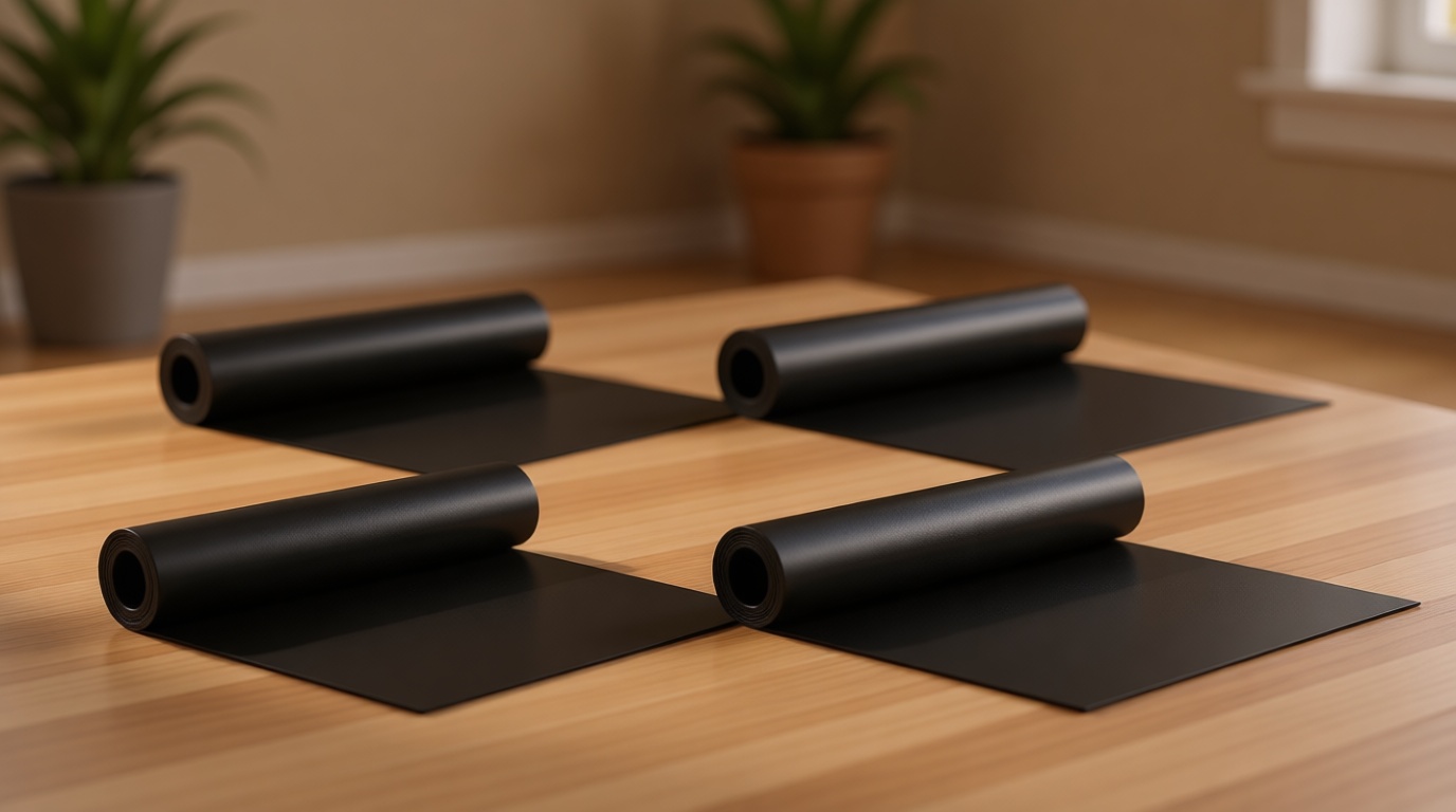 Pangda 8 Rolls 16 ft x 19.69 Inches Black Under Deck Drainage System Bulk HDPE Waterproofing Membrane Trough Black Rain Deck Drainage System Trough Unders Systems Outdoor for Underdeck Ceiling