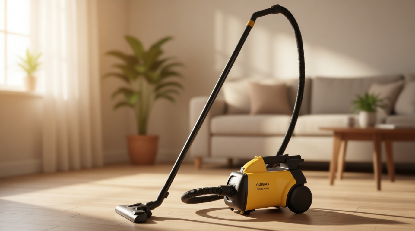 Eureka 3670M Canister Cleaner, Lightweight Powerful Vacuum for Carpets and Hard floors, w/ 5bags,Yellow