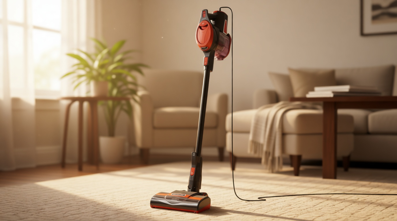 Shark Rocket Ultra-Light Corded Bagless Vacuum for Carpet and Hard Floor Cleaning with Swivel Steering (HV301), Gray/Orange