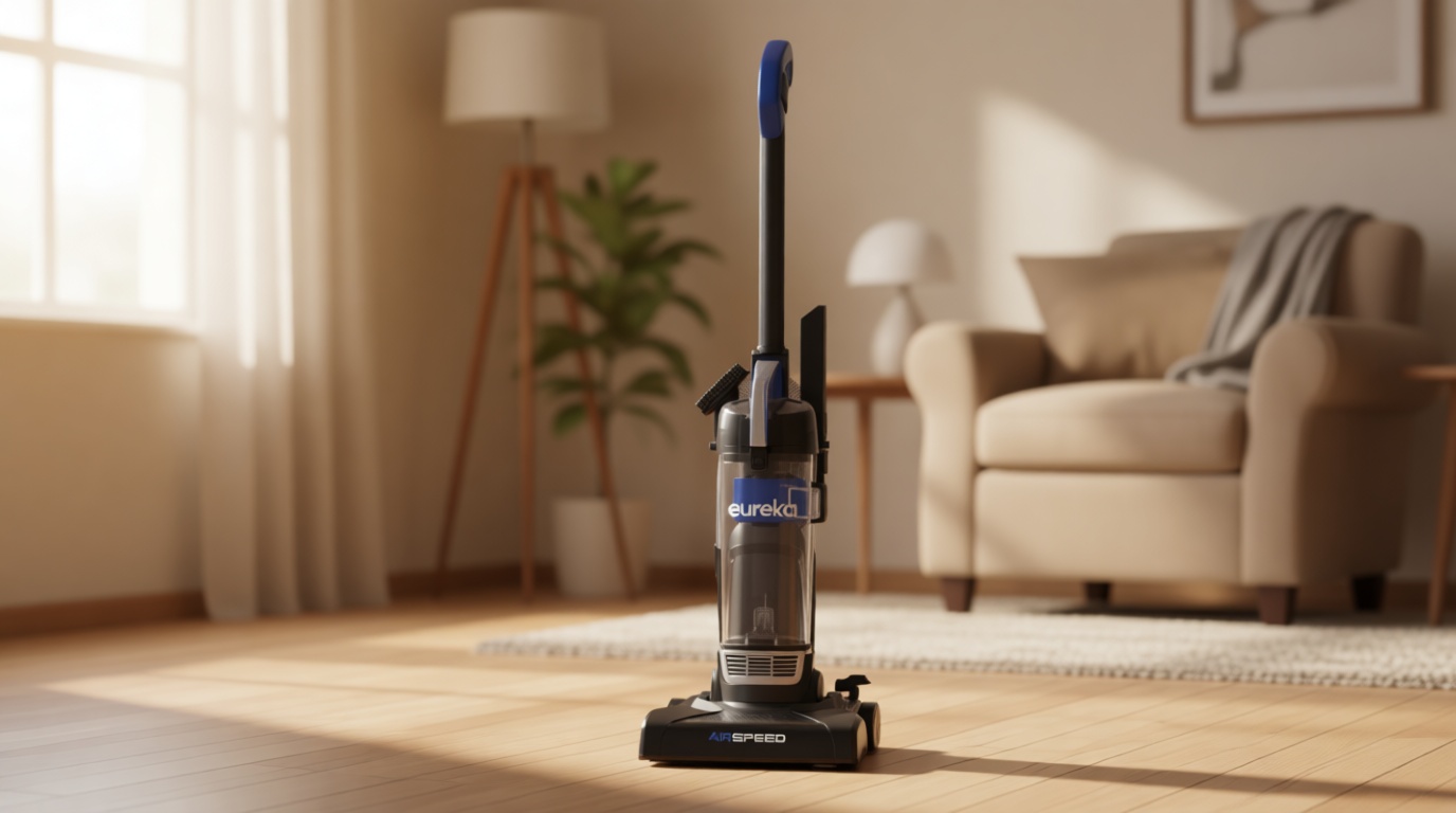 Eureka NEU10AE5 Powerful Bagless Upright Vacuum Cleaner Carpet and Floor, AirSpeed Ultra-Lightweight Vacuum Cleaner, w/ Replacement Filter, Blue