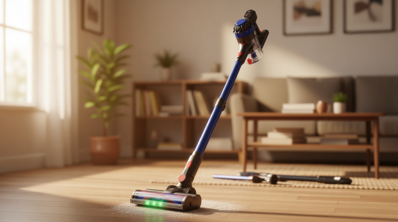 KARDV Cordless Vacuum Cleaner, 500W/40Kpa Vacuum Cleaners for Home, 60Mins Stick Vacuum with LED Display, Anti-Tangle & Wall Mount Charging, 8 in 1 Lightweight Vacuum for Hard Floors Carpet Pet Hair