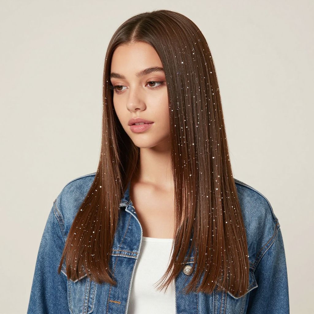 Hair Tinsel Y2K hairstyle