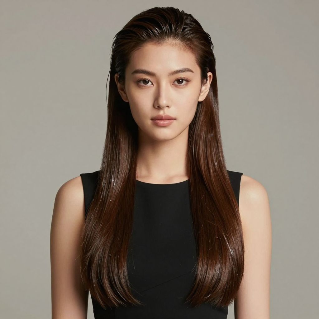 Slicked Back Hair Y2K hairstyle