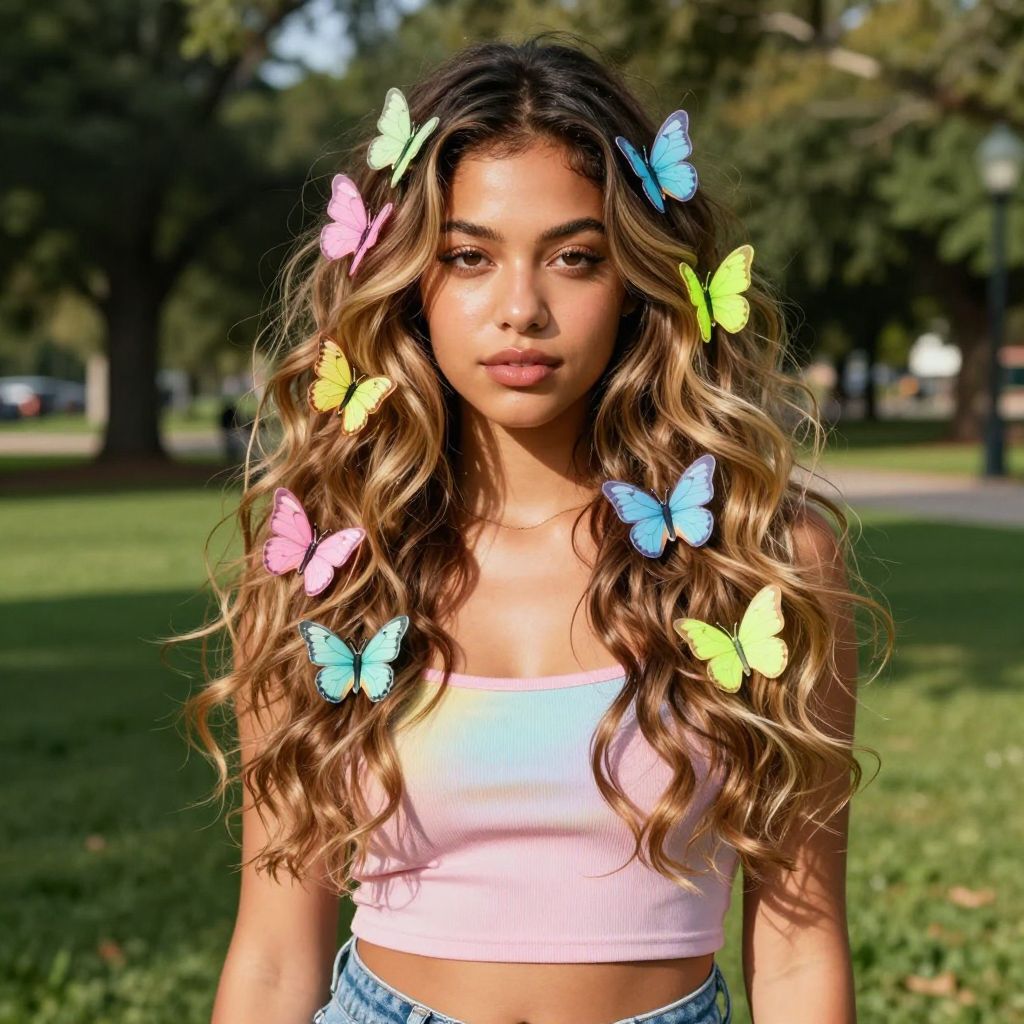 Butterfly Clip Mania Y2K hairstyle