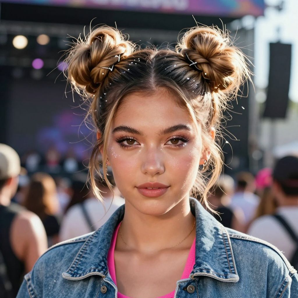 Space Buns Y2K hairstyle