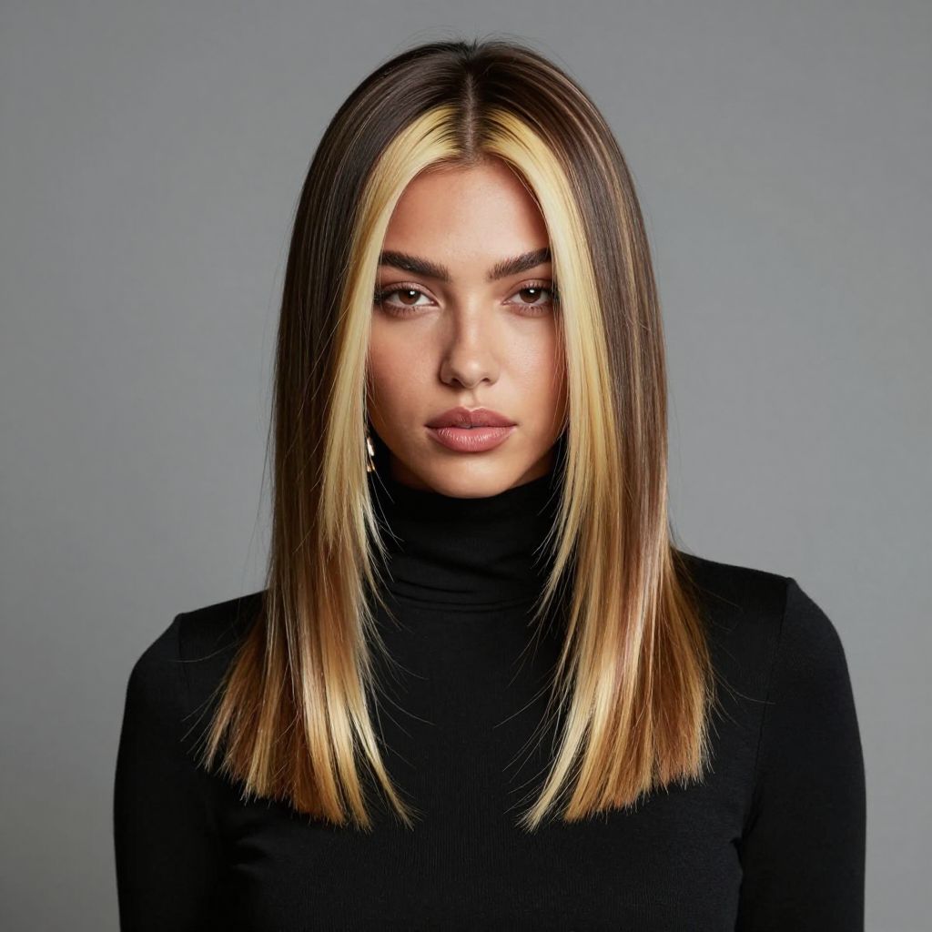 Chunky Highlights Y2K hairstyle